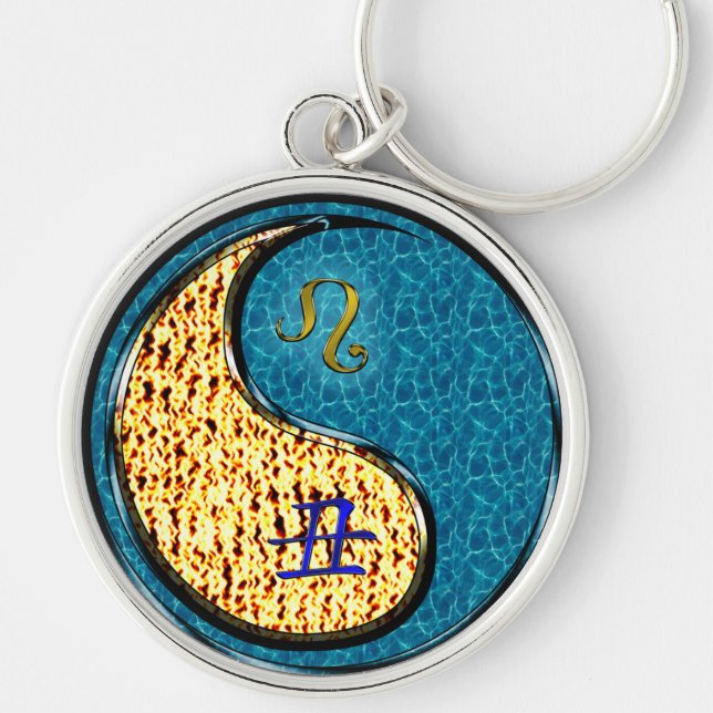 Leo & Water Ox Keychain (Front)
