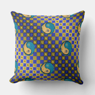 Leo & Water Ox Throw Pillow