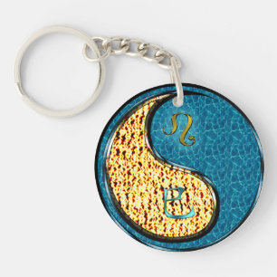 Leo & Water Snake Keychain