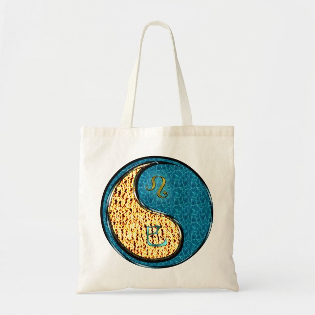 Leo & Water Snake Tote Bag (Front)