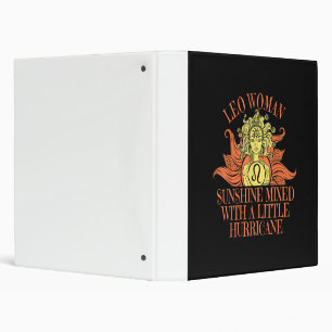 Leo Woman Zodiac Sign July August Birthday Binder