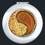 Leo & Wood Monkey Compact Mirror<br><div class="desc">For those born under the sign of Leo in the Year of the Wood Monkey.</div>