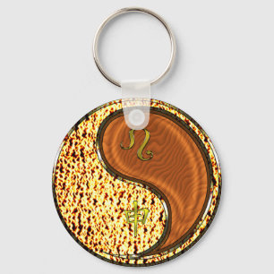 Leo & Wood Monkey Keychain