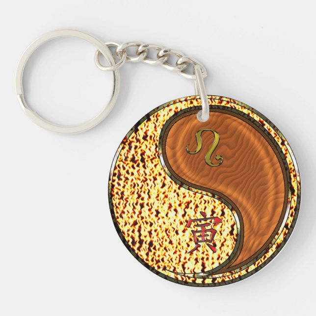 Leo & Wood Tiger Keychain (Front)