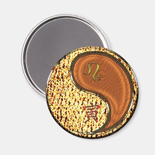 Leo & Wood Tiger Magnet (Front/Back)
