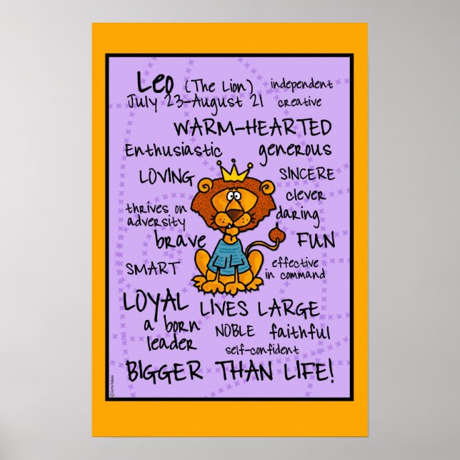 leo wordcloud poster (Front)