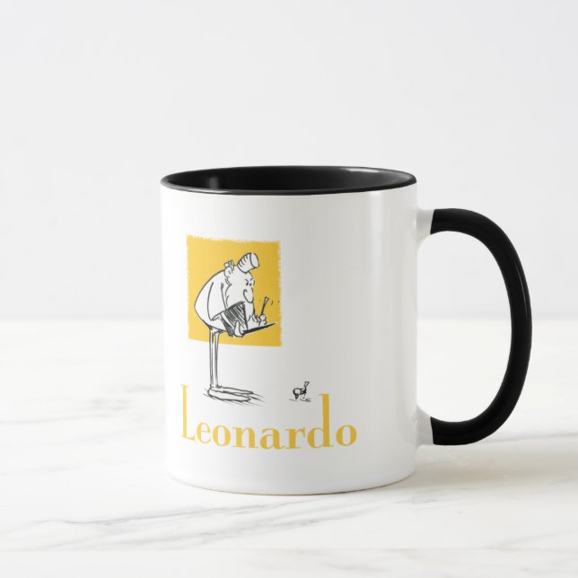 leo writing mug (Right)
