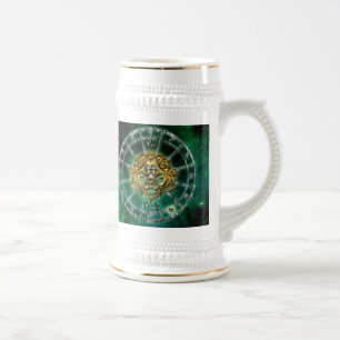 Leo Zodiac Astrology design Beer Stein