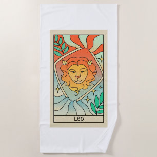 Leo Zodiac Beach Towel
