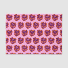 Leo Zodiac Coquette Heart Birthday Cake Tissue Paper