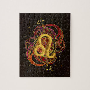 Leo Zodiac Fire element Jigsaw Puzzle