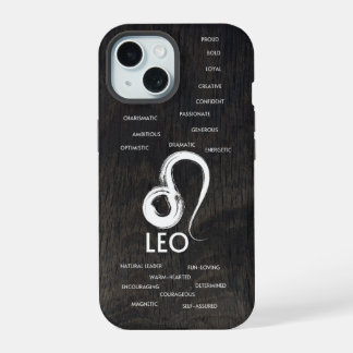 Leo Zodiac Horoscope Traits Guys iPhone 15 Case