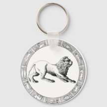 Leo Zodiac Keychain