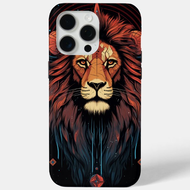 Leo Zodiac Lion Graphic Print Case-Mate iPhone Case (Back)