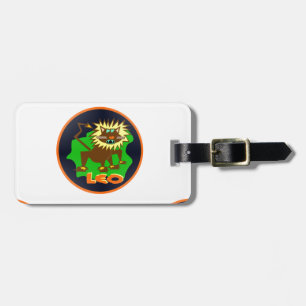 leo zodiac luggage tag