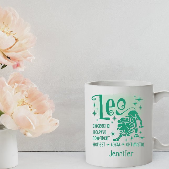 Leo Zodiac Personalized Traits Horoscope    Coffee Mug (Creator Uploaded)
