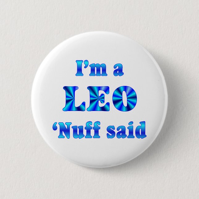 Leo Zodiac Sign 2 Inch Round Button (Front)