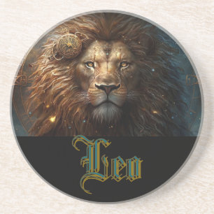 Leo Zodiac Sign Coaster