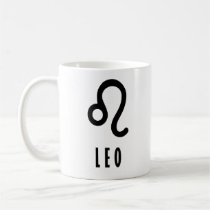 Leo zodiac sign coffee mug