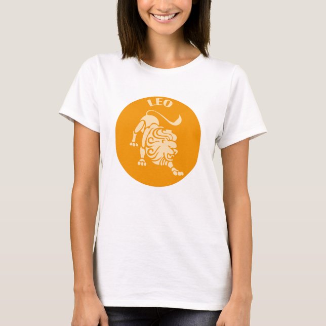 Leo, Zodiac Sign, Horoscope, Astrology T-Shirt (Front)