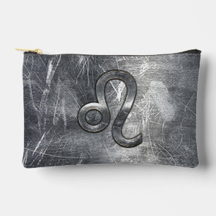 Leo Zodiac Sign in Grunge Distressed Decor Accessory Pouch