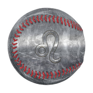 Leo Zodiac Sign in Industrial Style Baseball