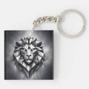 leo zodiac sign keychain