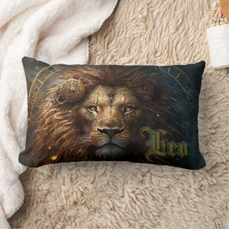 Leo Zodiac Sign Lumbar Pillow