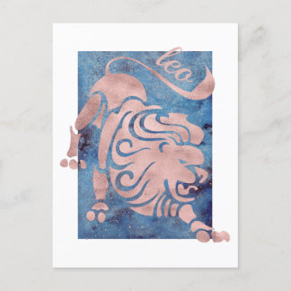 Leo Zodiac Sign Postcard