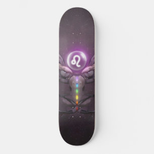 Leo Zodiac Sign Seven Chakras Skateboard Deck 