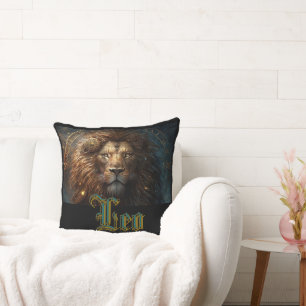 Leo Zodiac Sign Throw Pillow