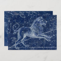 Leo Zodiac Sign Vintage Illustration