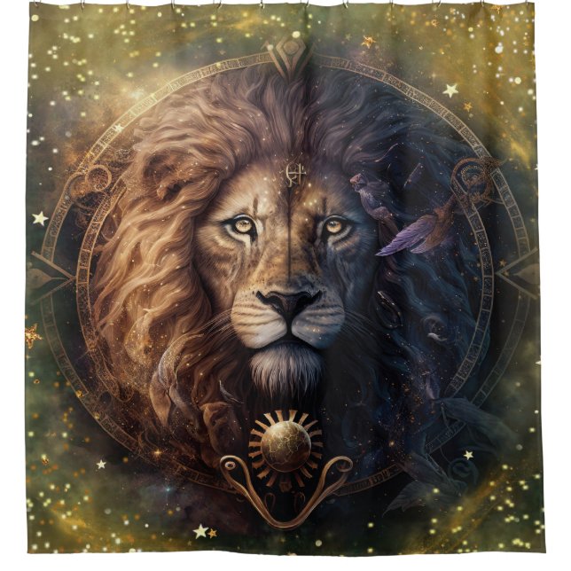 Leo Zodiac Sign Watercolor Design (Front)