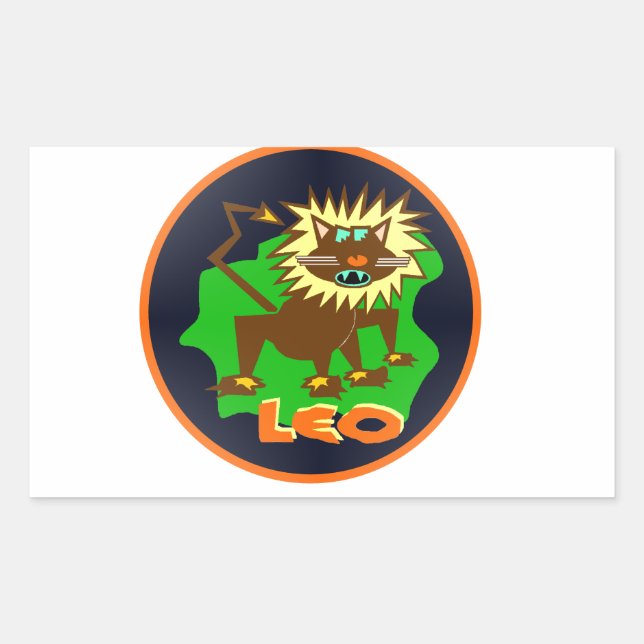 leo zodiac sticker (Front)