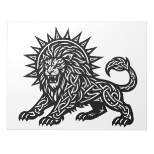 Leo Zodiac Sun‑Mane Lion   BurnsInHell Notepad