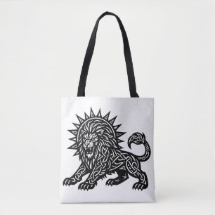 Leo Zodiac Sun‑Mane Lion BurnsInHell Tote Bag