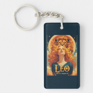 Leo Zodiac Sun Sign Lion Keychain