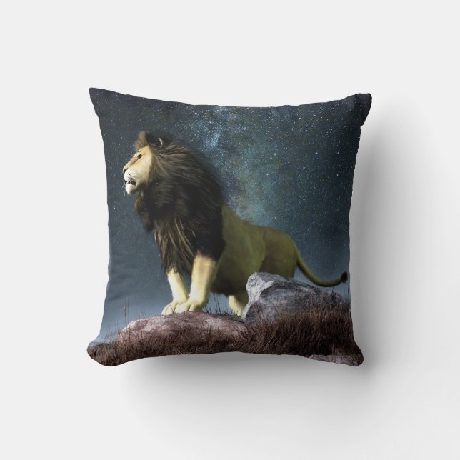 Leo Zodiac Symbol Throw Pillow (Front)