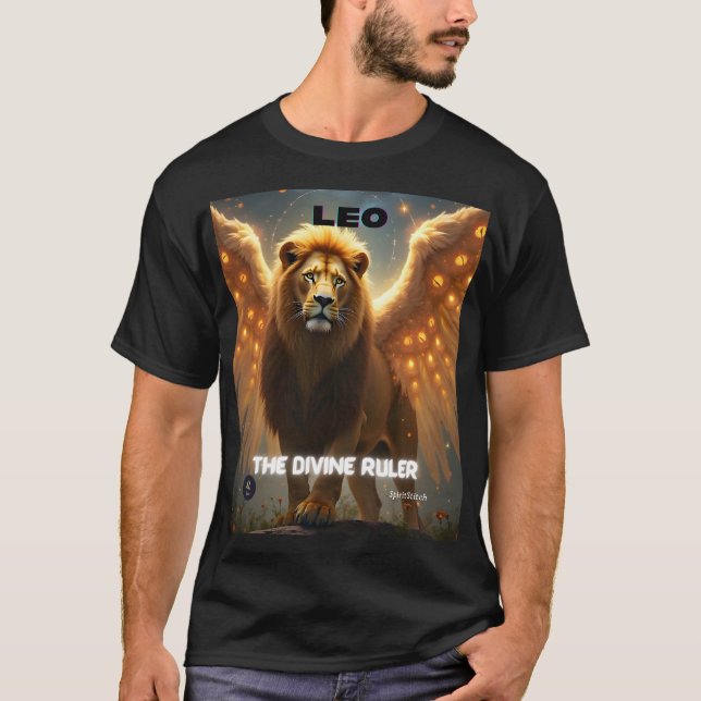 Leo Zodiac T‑Shirt – Astrology Graphic Tee  (Front)