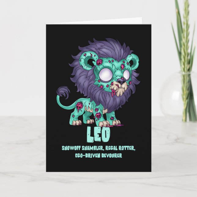 Leo Zombie Card (Front)