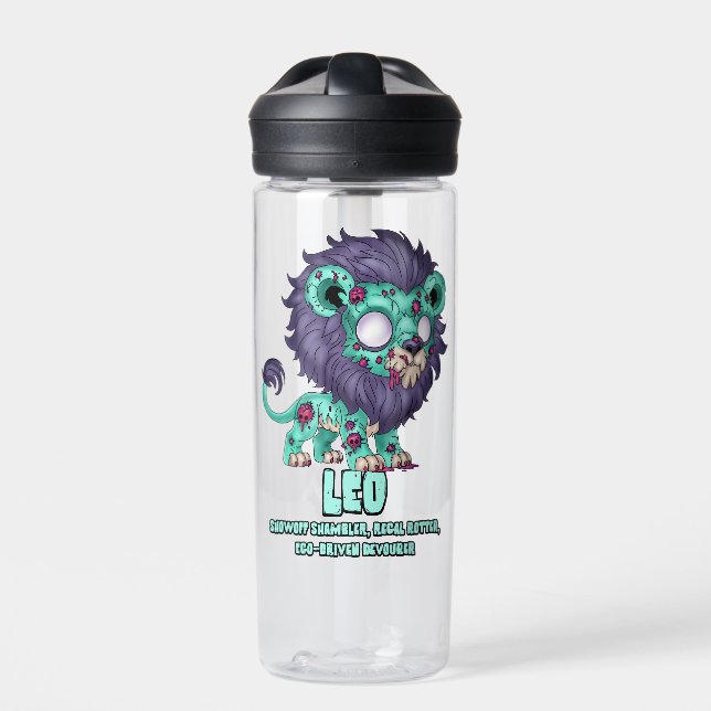 Leo Zombie Water Bottle (Front)