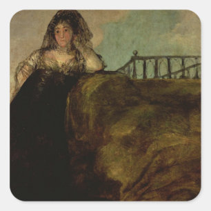 Leocadia Zorilla, the Artist's Housekeeper Square Sticker