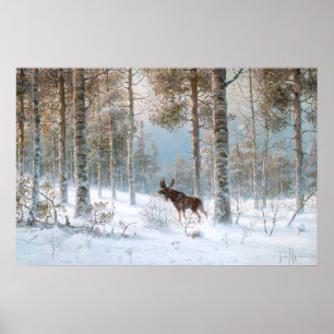 Leodinovich: Elk in the Forest Poster
