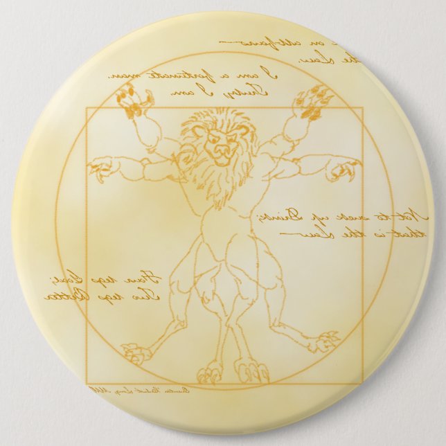 LEOMORPHIC DA VINCI 6" button (Front)