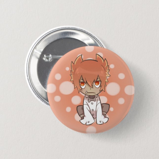 Leon 2 Inch Round Button (Front & Back)