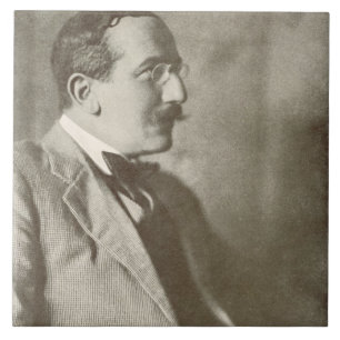 Leon Bakst (1866-1924), Russian painter, portrait Tile