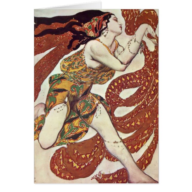 Leon Bakst-Costume design for a bacchante (Front)