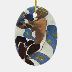 Leon Bakst: Nijinsky's Faun Costume Ceramic Ornament