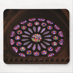 Leon Cathedral window, El Camino, Spain Mouse Pad