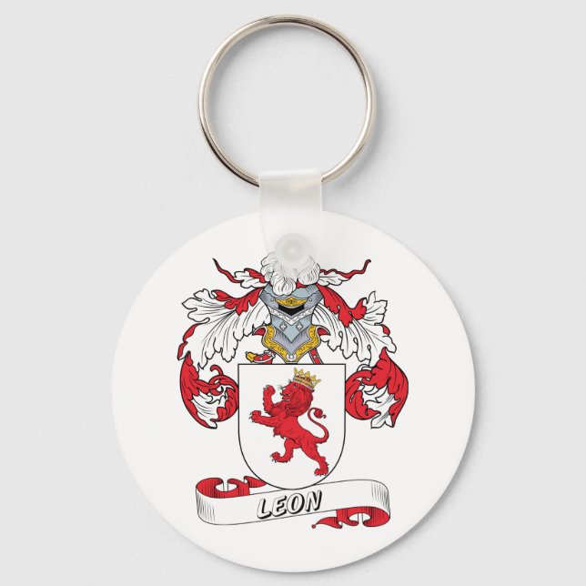 Leon Family Crest Keychain (Front)